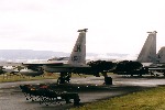 USAF F-15 und Piloten
